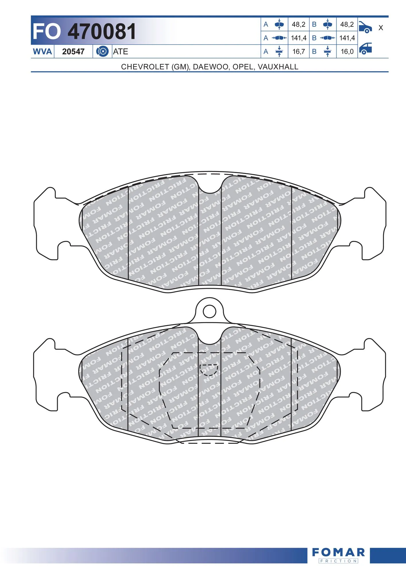 Brake Pad Set, disc brake